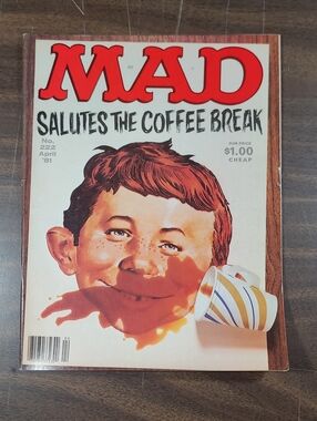 MAD Magazine April '81 Issue No. 222 - Red & Cream Cover